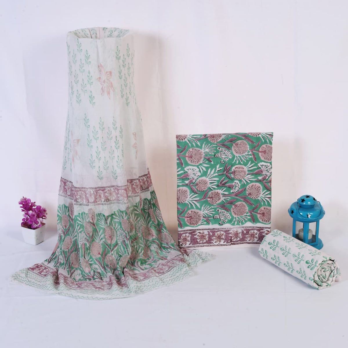 Sea Green Floral Hand Block Print Cotton Suit with Chiffon Dupatta – Unstitched 3 Piece Suit Material 10ZlOMKiN1MMOeltmdOGvkXXwxGpgMhsG_w2000