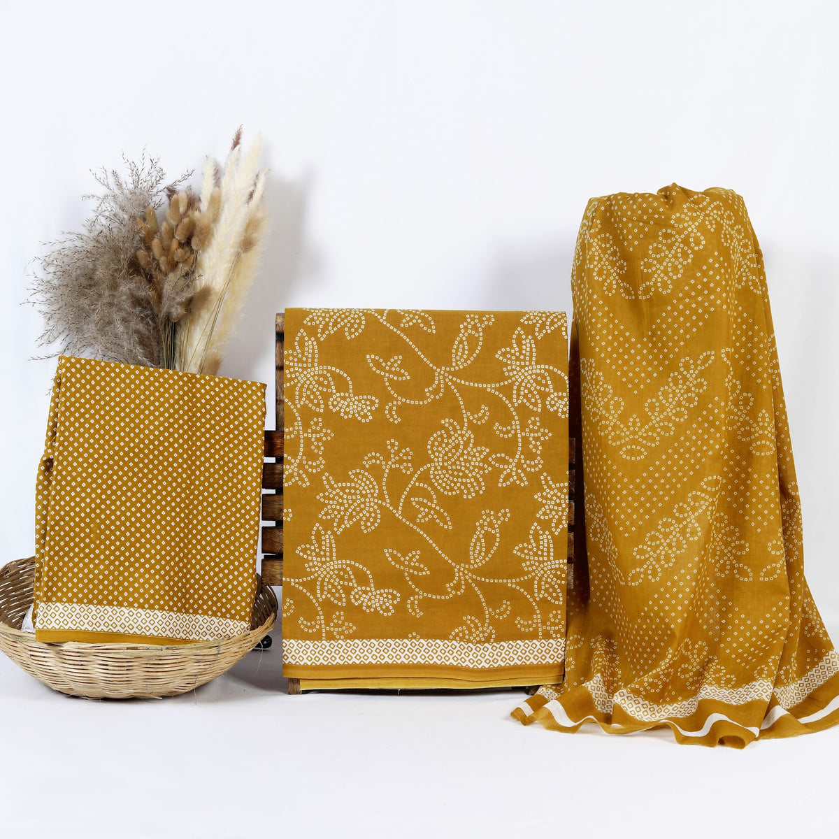 Hand Block Print Cotton Suit Material with Mulmul Dupatta | Sarson Bel Rekha – Mustard Floral Outline | Mustard & White | Wholesale Suit Material 1AHGEDNfWhp7qRFmlvv7xAH-sn8dAU1tw_w2000