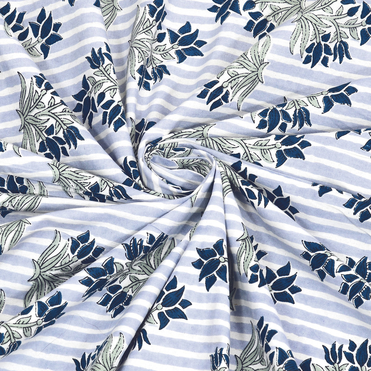 Unnati Ice Blue Mini Buta Pure Cotton Double Bedsheet 90x108 with 2 Pillow Covers Bedsheet 1CYK7s9MWc2rEeDpSBx7IRyNHltNCI6Fn_w2000
