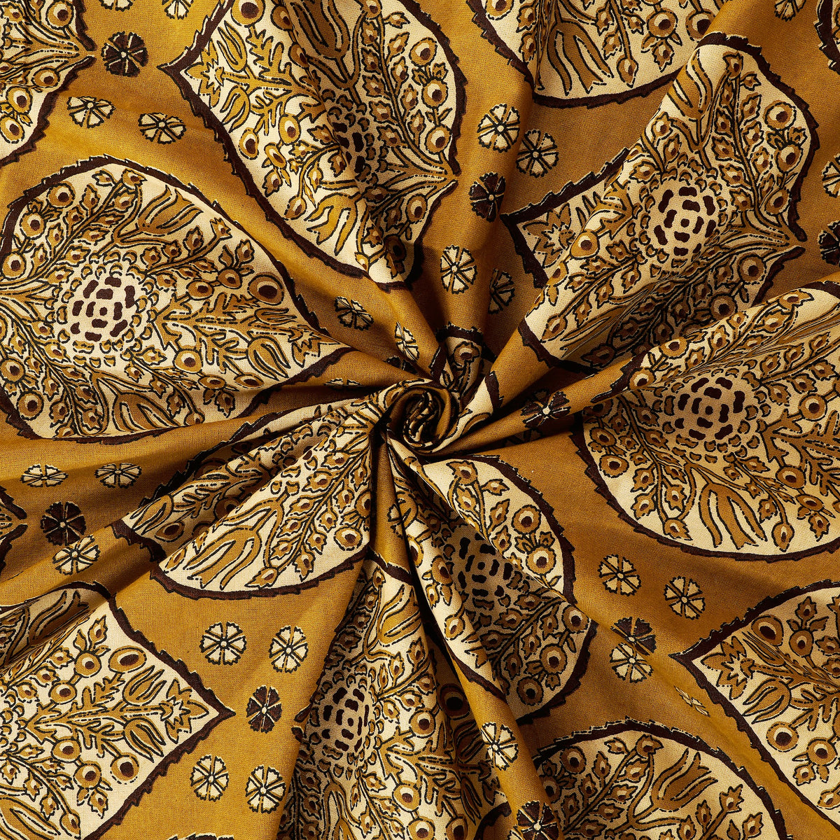 Bagru Mahal Mustard Mughal Medallion Cotton King Size Bedsheet 108x108 with 2 Pillow Covers Bedsheet 1Hb6KD0AqN_SXtRIuTTJzzwRG6KbzwUgd_w2000