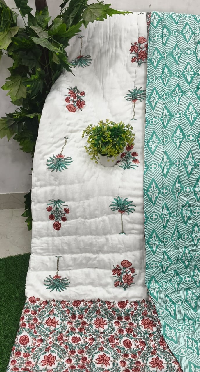 White Palm Buta Teal Reverse Jaipuri Mulmul Razai – Reversible, Cotton Filled Razai 1Hvo6t-oqp4fjqu5k6rkciqN3LD1jvTvy_w2000