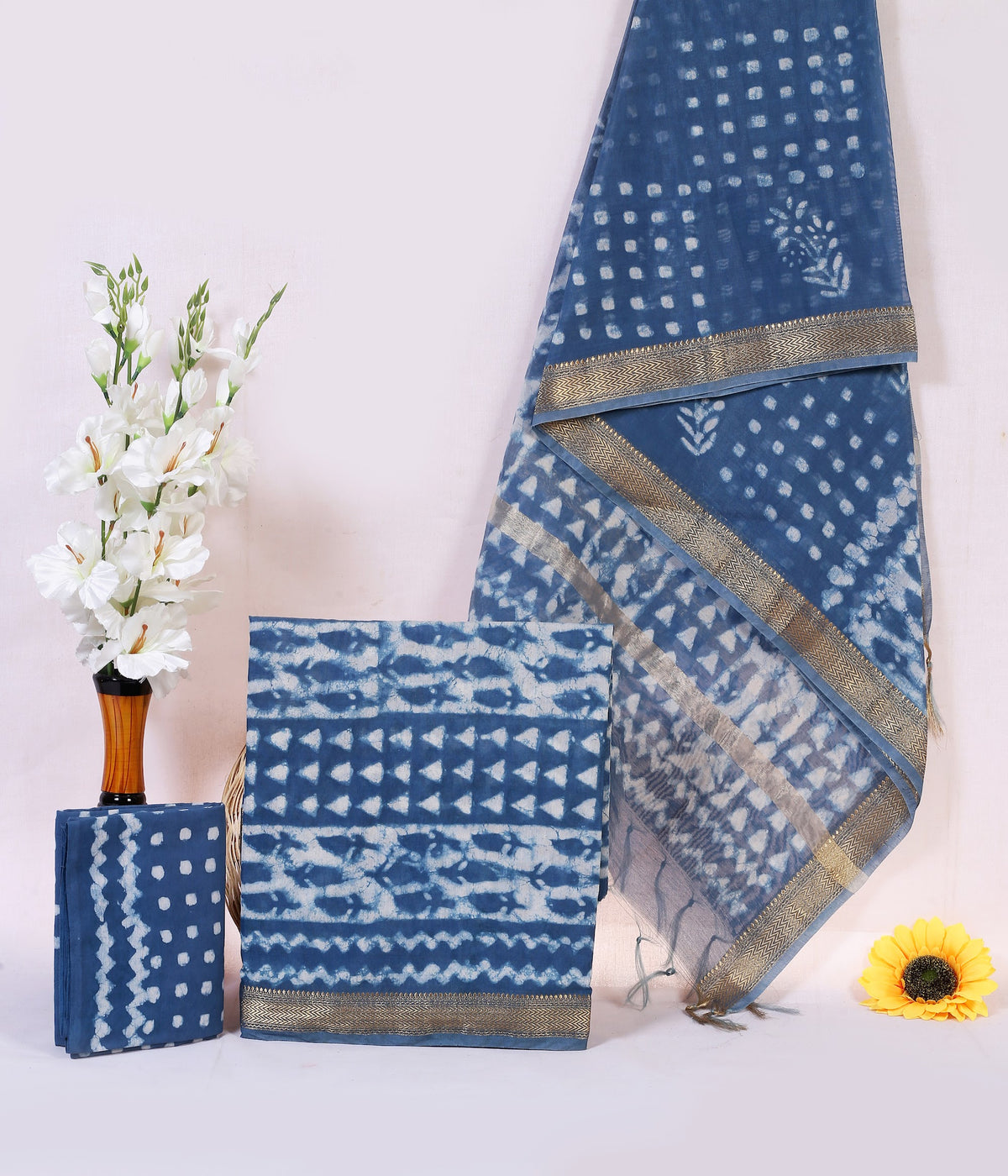 Maheshwari Silk Hand Block Print Suit Material | Neel Shibori Buta – Blue Dot Buta | Blue | Golden Zari Border | Wholesale Suit Material 1MCfEIaX0pT45c2t58oTYyxA3wvHrUf6N_w2000