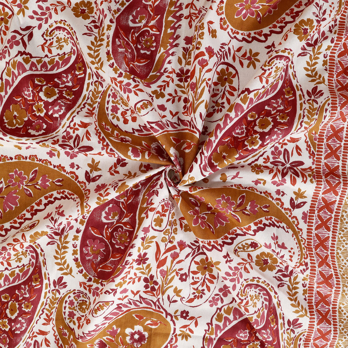 Bagru Mahal Peach Paisley Jaal Cotton King Size Bedsheet 108x108 with 2 Pillow Covers Bedsheet 1PQdBD2rsaVo1S_q8yatURBAjLTrgcFj__w2000