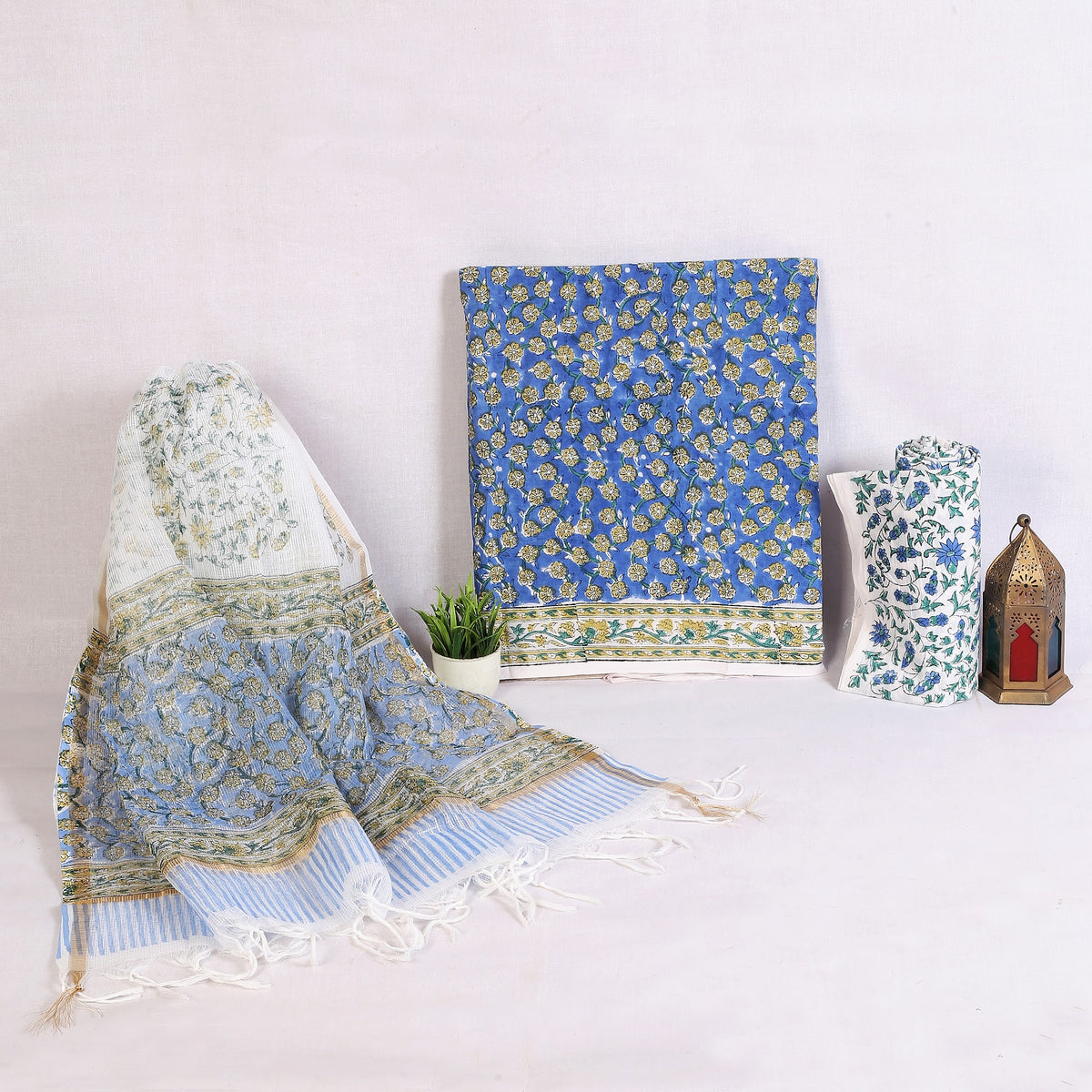 Rangeen Blue Floral Buti Hand Block Print Cotton Suit with Kota Doria Dupatta – Unstitched 3 Piece Suit Material 1hYP2hAA2NdYuop13WiWLBZz4Sb46IfL0_w2000