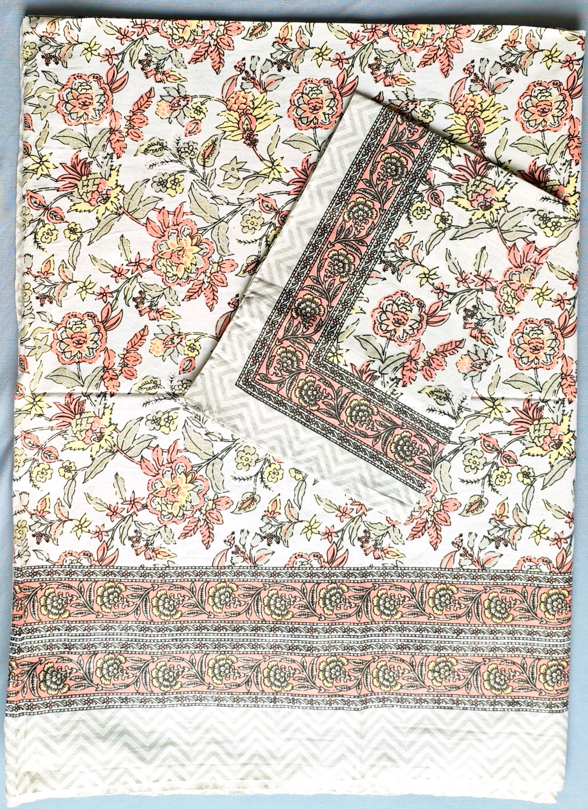 Saanjh Brown Floral Jaal Cotton Single Bedsheet 60x90 with 1 Pillow Cover Bedsheet 1uqak_fdFWLGhG1ysxorB8zAVKEvKyioW_w2000