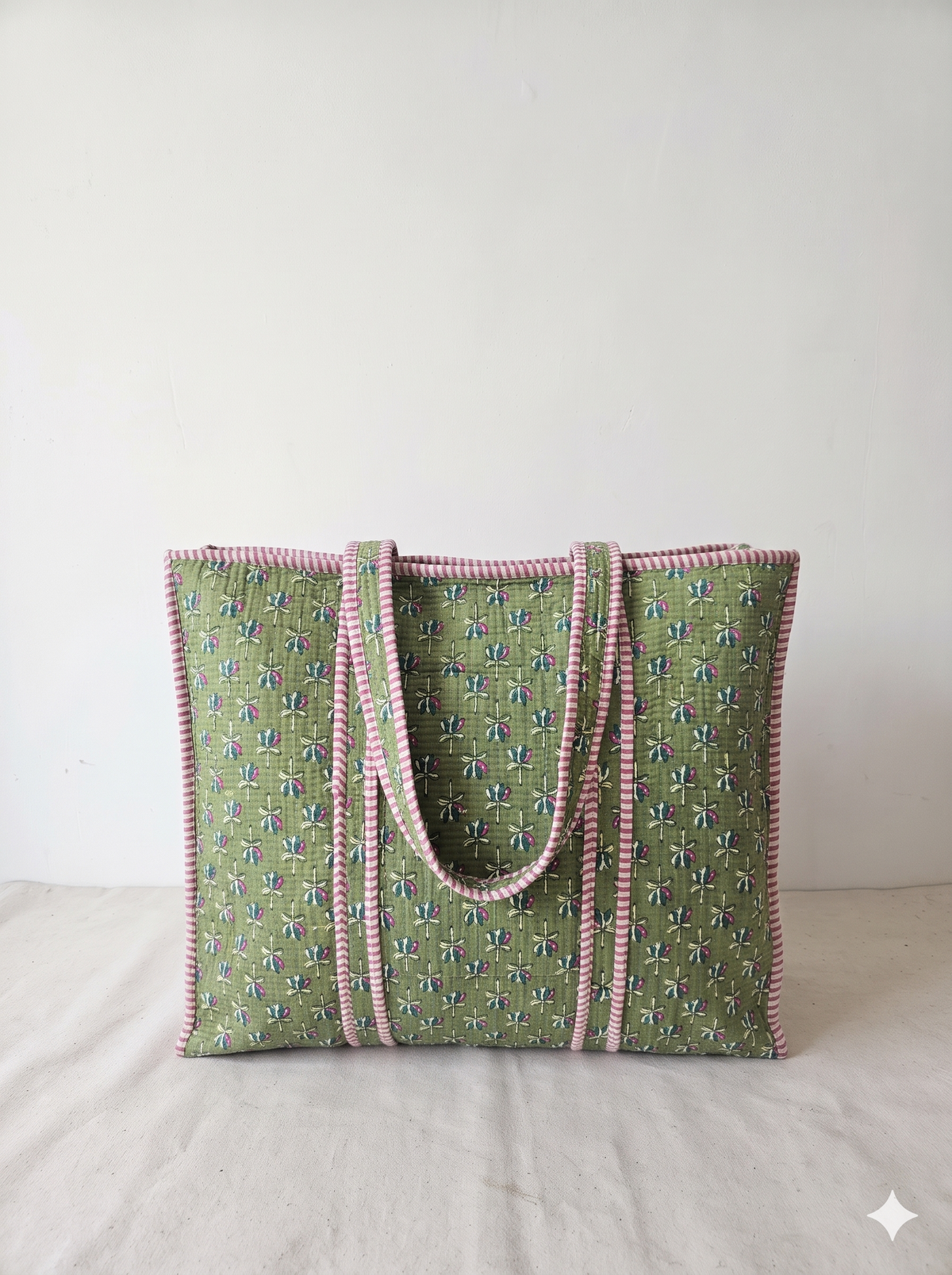 Jaipuri Printed Quilted Cotton Tote Bag | Zaitun Buti – Olive Buti | 18x18 inch | Zipper & Inside Pocket | Wholesale Tote Bag 1zcmjZZOjuvKXUiX0quFv5B0KlodkTDHq_w2000