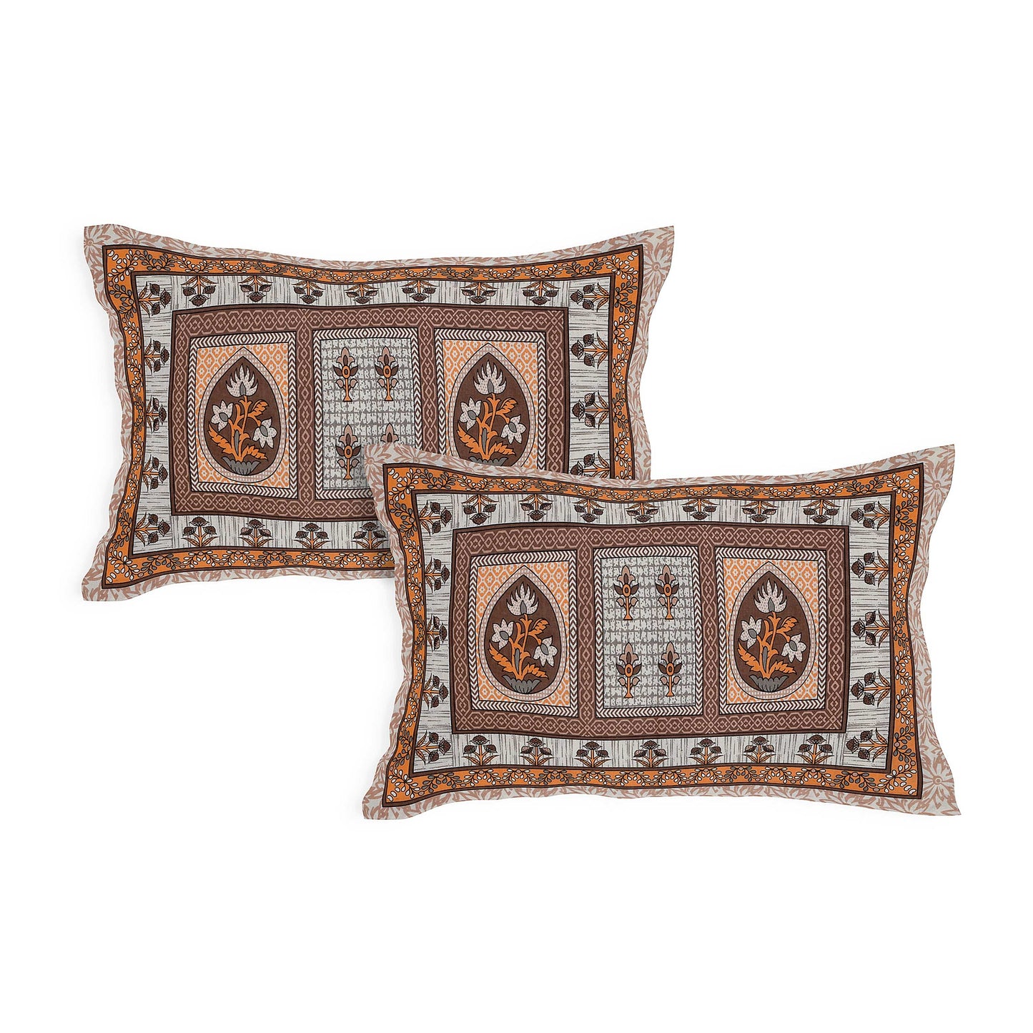 Jaipuri Floral Bedsheet King Size by Srishti Textile KING SIZE BEDSHEET jaipuri-floral-bedsheet-king-size-pillow-covers-_4