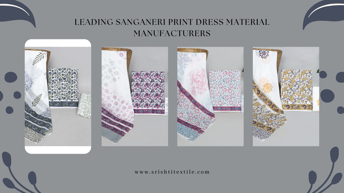 Leading Sanganeri Print Dress Material Manufacturers