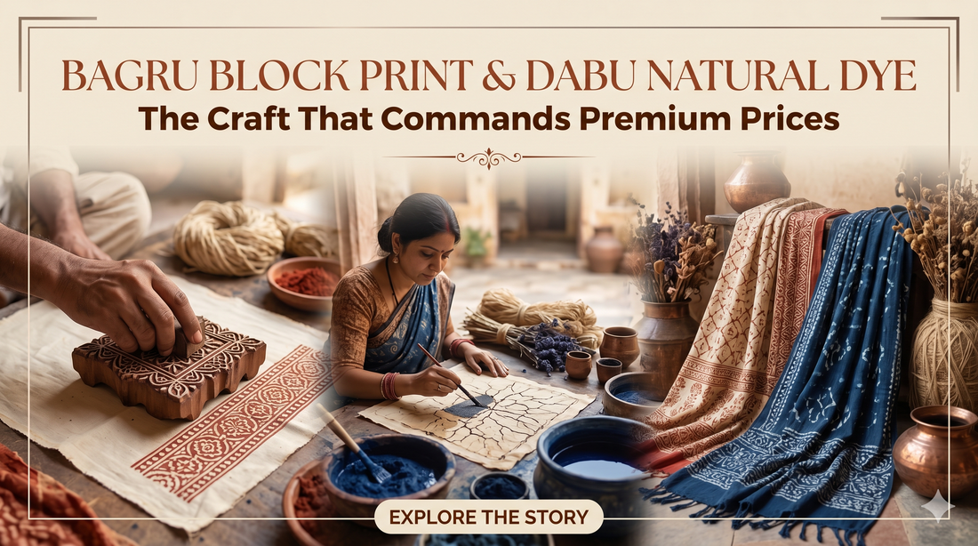 Bagru Block Print & Dabu Natural Dye: The Craft That Commands Premium Prices