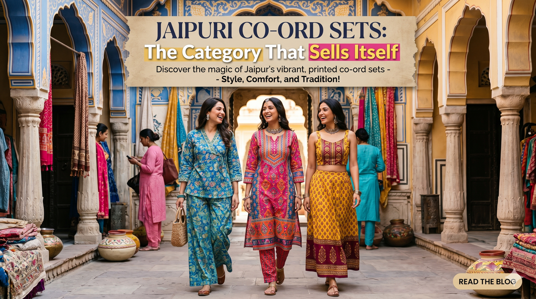 Jaipuri Co-ord Sets: The Category That Sells Itself