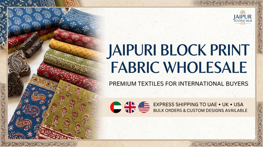 Jaipuri Block Print Fabric Wholesale for International Buyers — UAE, UK & USA