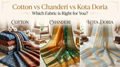 Cotton vs Chanderi vs Kota Doria: Which Fabric is Right for You?