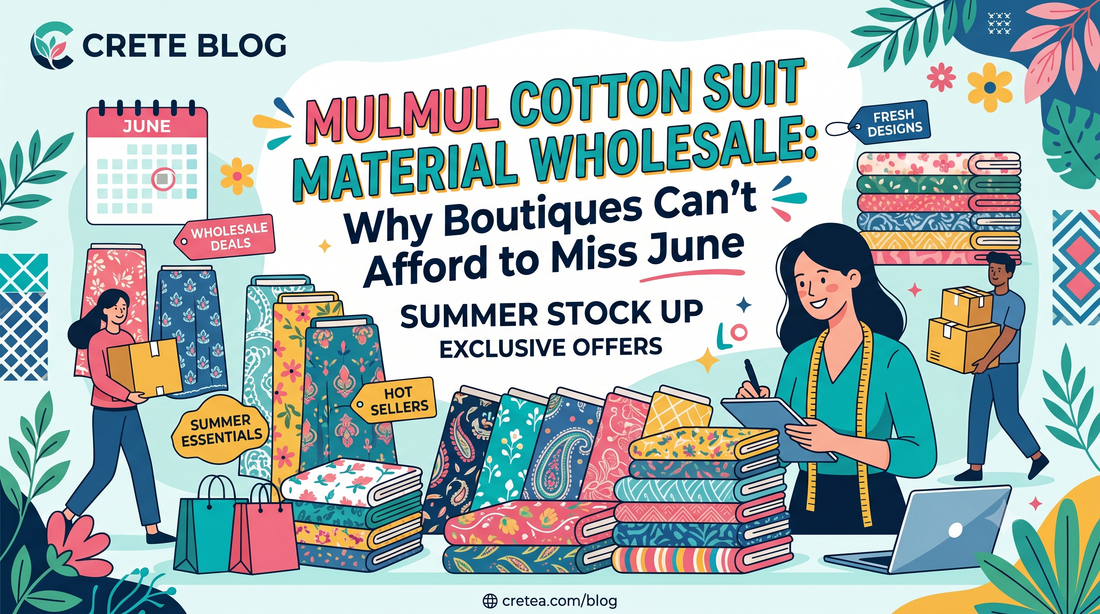 Mulmul Cotton Suit Material Wholesale: Why Boutiques Can't Afford to Miss June