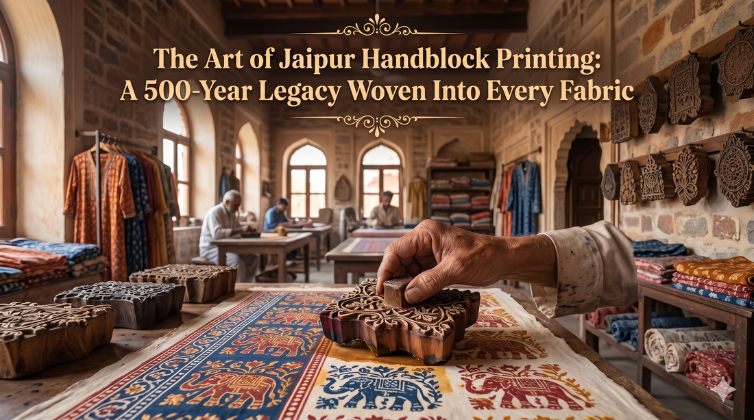 The Art of Jaipur Handblock Printing: A 500-Year Legacy Woven Into Every Fabric