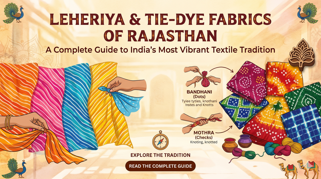 Leheriya & Tie-Dye Fabrics of Rajasthan: A Complete Guide to India's Most Vibrant Textile Tradition