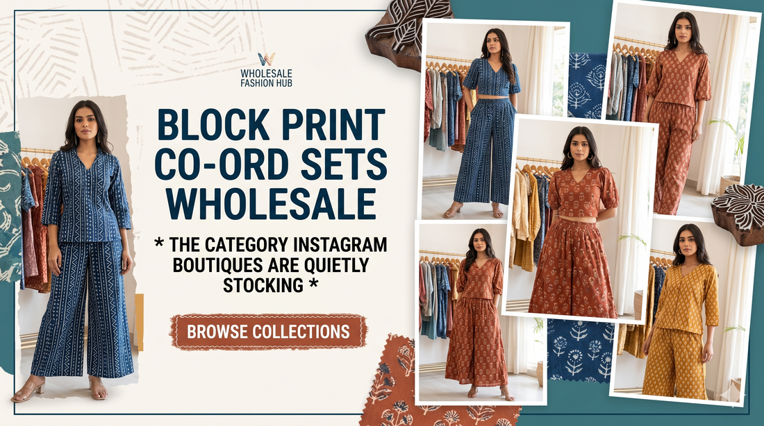 Block Print Co-ord Sets Wholesale: The Category Instagram Boutiques Are Quietly Stocking