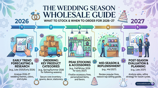 The Wedding Season Wholesale Guide: What to Stock & When to Order for 2026–27