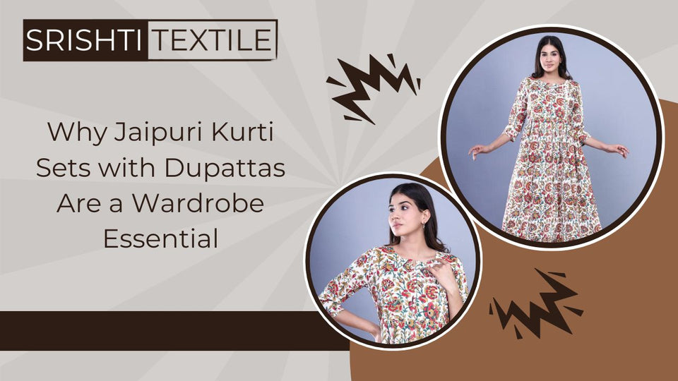 Why Jaipuri Kurti Sets with Dupattas Are a Wardrobe Essential