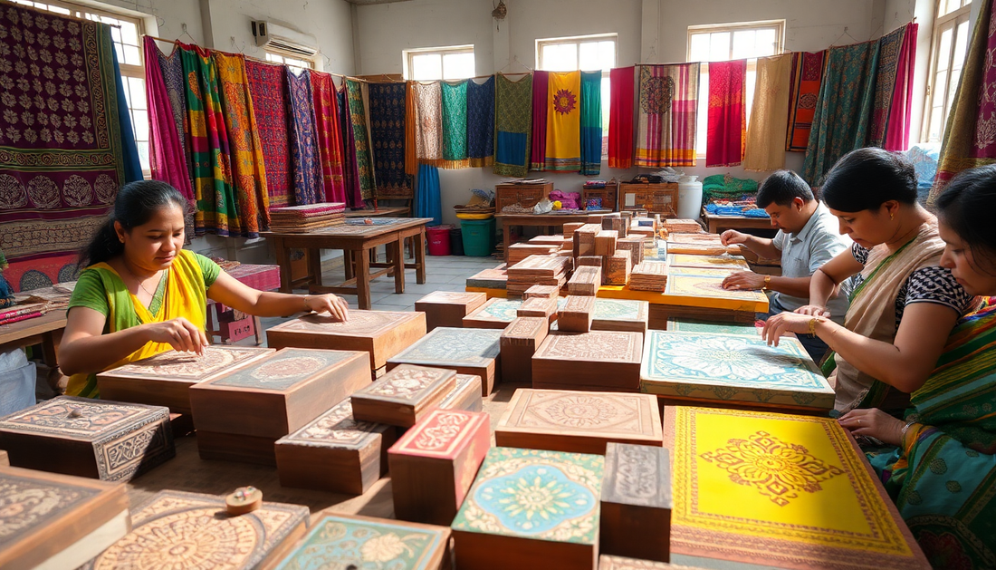 Elevating Fashion: Srishti Textile's Iconic Collaborations in Hand Block Printing