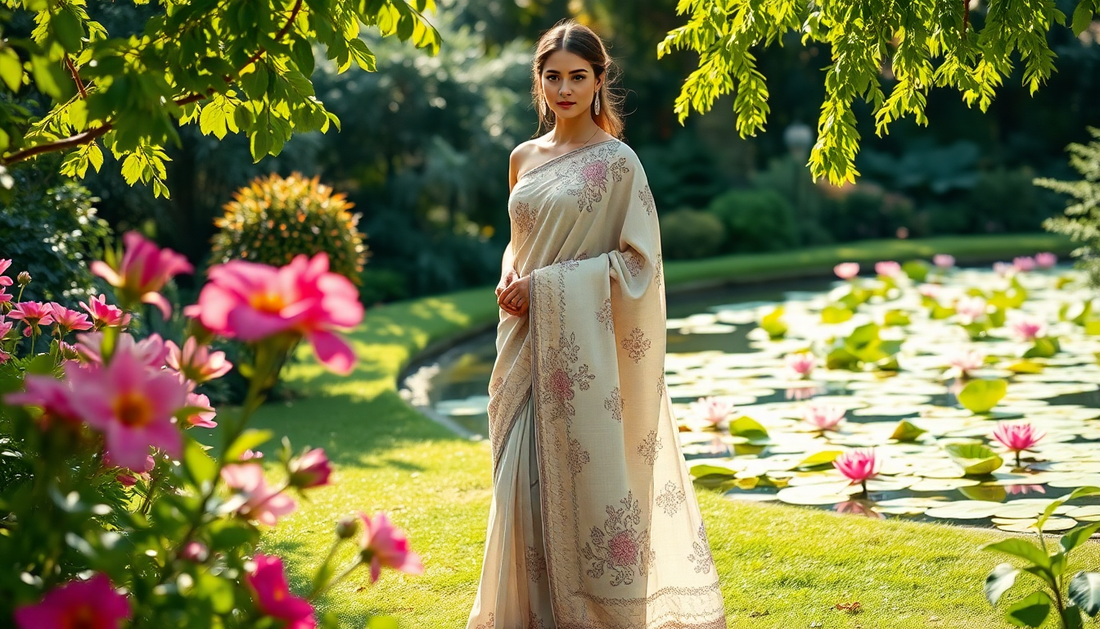 Floral Linen Sarees: Embrace Nature with Every Wear