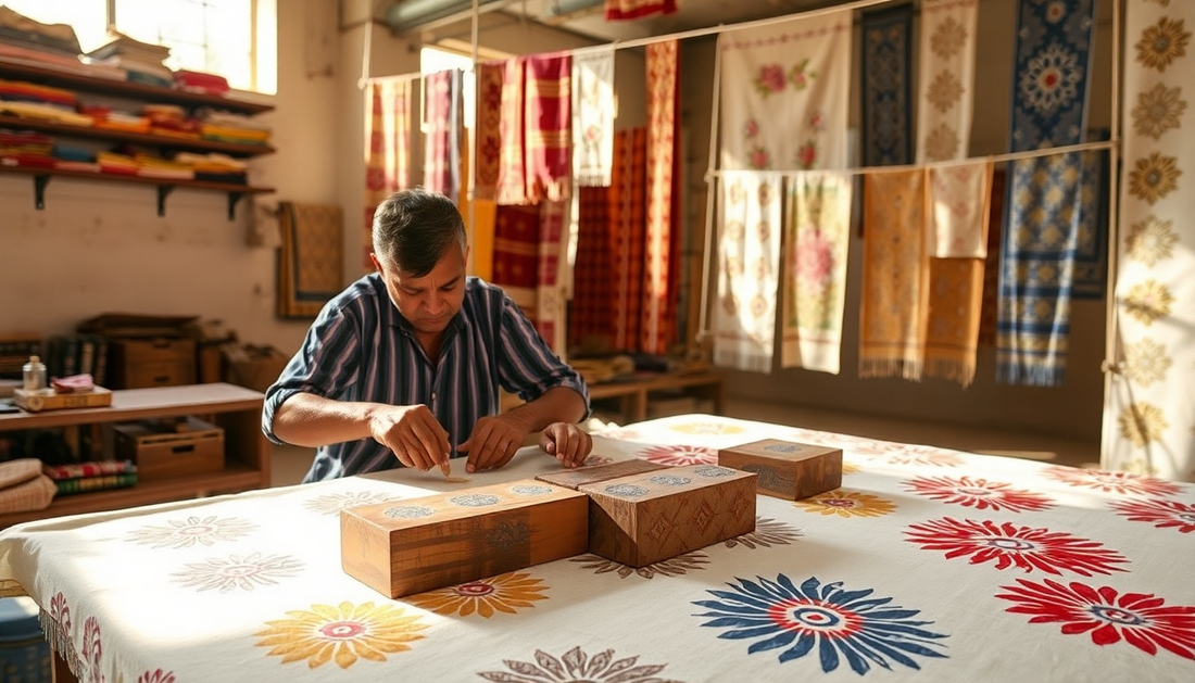 Unveiling the Artistry of Bagru Block Printing: A Journey Through Srishti Textile's Masterpieces