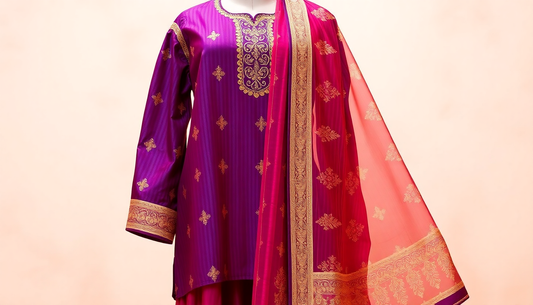 Chanderi Salwar Suit Dress Material - Stylish, Comfortable, and Ready to Buy!