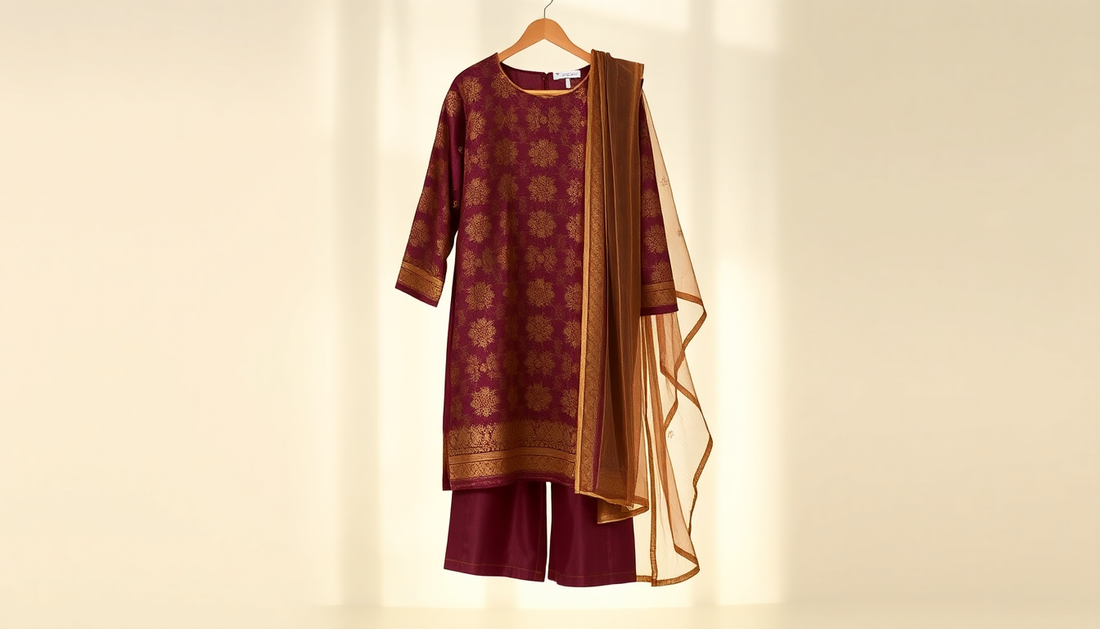 Chanderi Silk Suit on Amazon - Explore the Srishti Textile Collection!