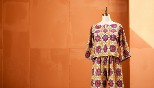 Elevate Your Style with Srishti Textile's Jaipuri Block Print Co-ord Sets