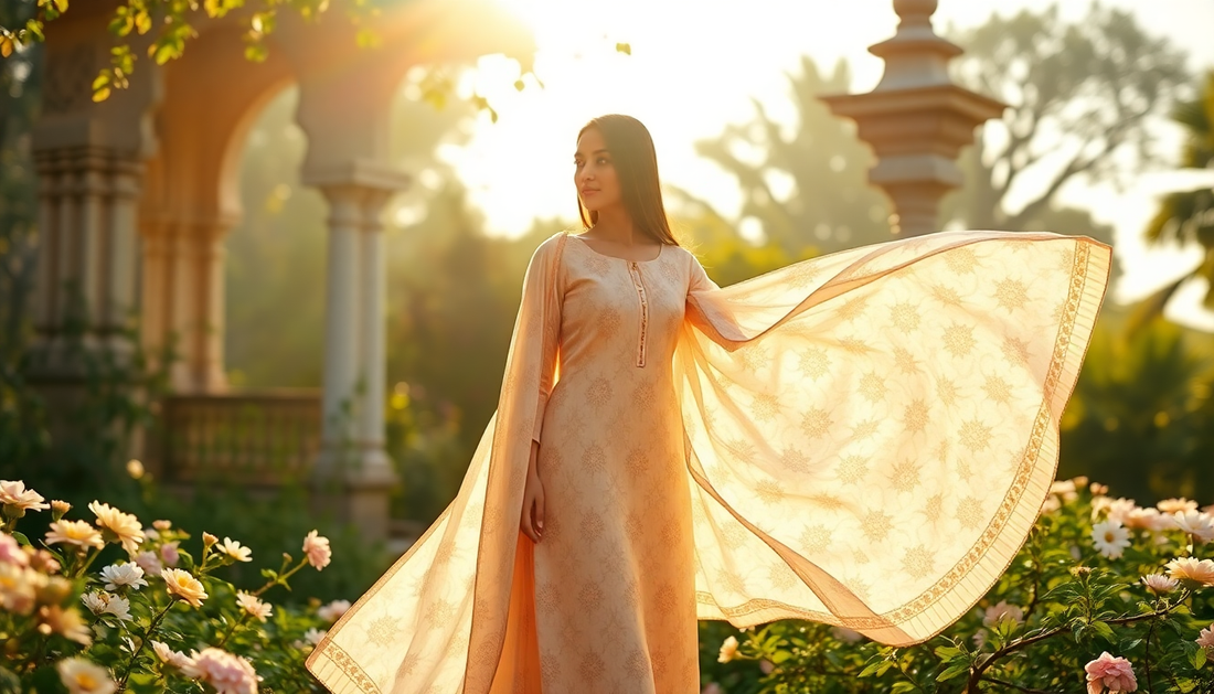 Srishti Textile's Chanderi Suits: Light, Breezy, and Elegant