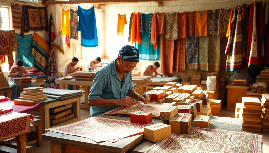 Preserving the Art of Hand Block Printing: How Srishti Textile is Reviving Traditional Crafts