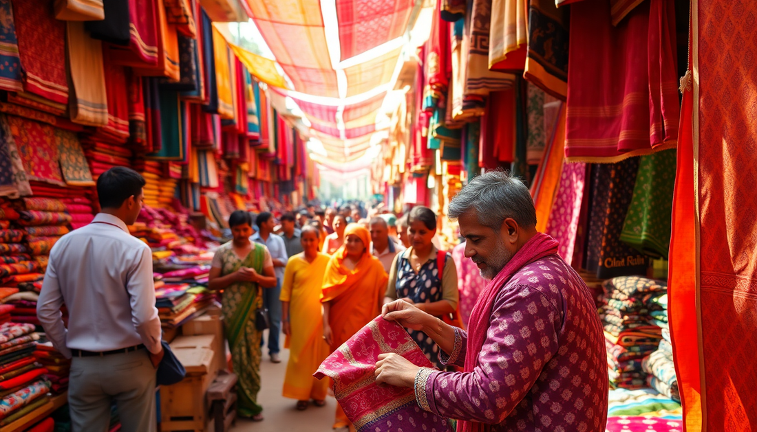 Discover the Vibrant Beauty of Bandhani Dress Material at Srishti Textile in Jaipur