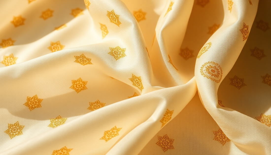 Discover the Exquisite Beauty of Chanderi Silk Hand Work Dress Material at Srishti Textile