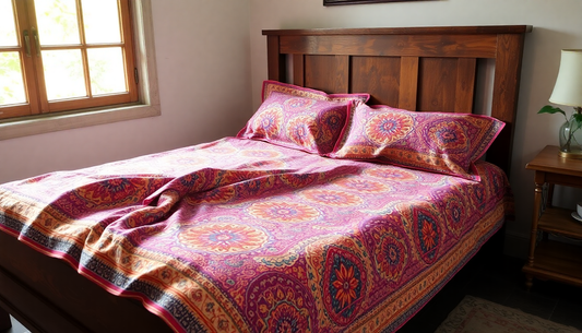 Choose Jaipuri Cotton Bedsheets for a Touch of Tradition – Order Now!