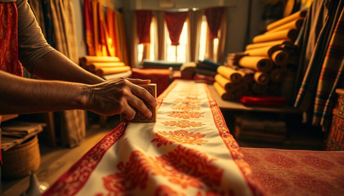 Discover the Timeless Allure of Srishti Textile's Hand Block Printed Fabrics