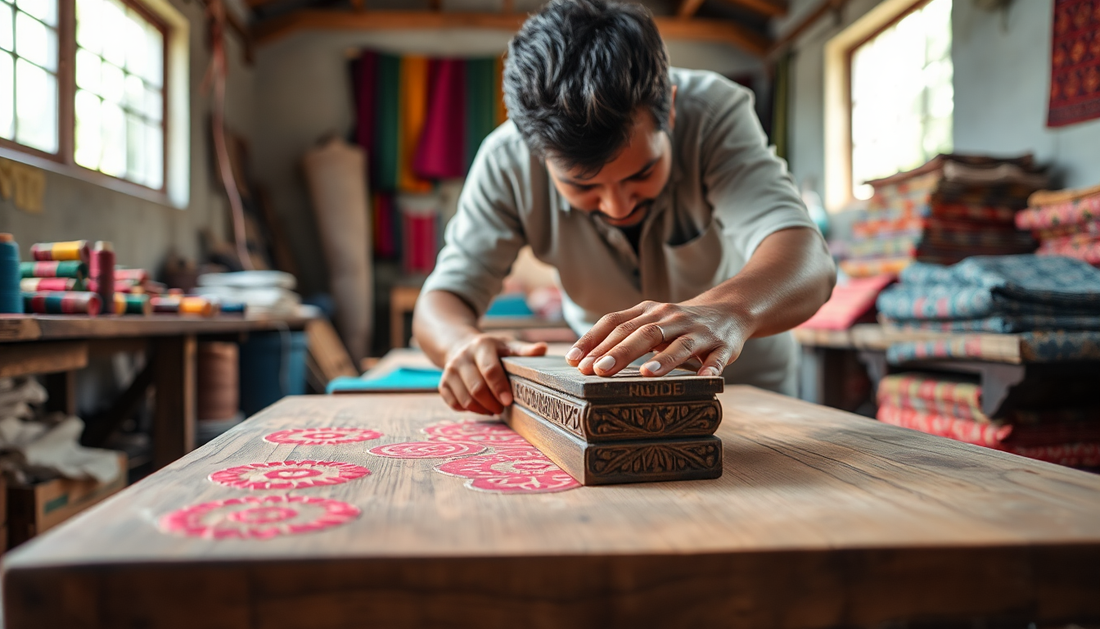 Unveiling the Artisans Behind Srishti Textile's Captivating Hand Block Prints