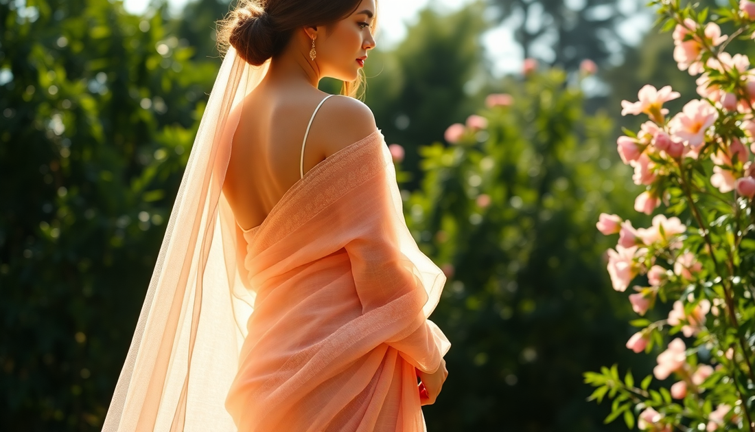 Linen Organza Sarees: A Light and Airy Choice for Special Occasions