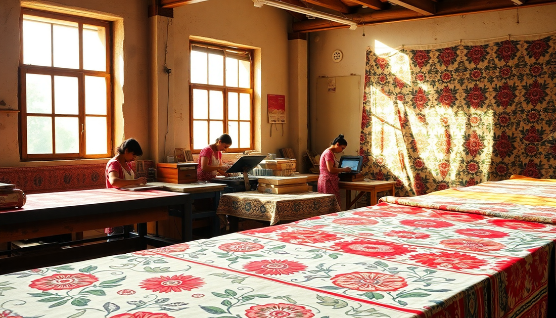 Unlock the Beauty of Nature: Srishti Textile's Captivating Hand Block Printing Designs