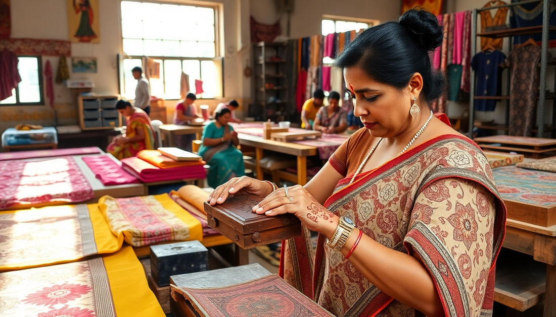 Discover the Beauty of Fair Trade: How Srishti Textile's Hand Block Printing Supports Artisans