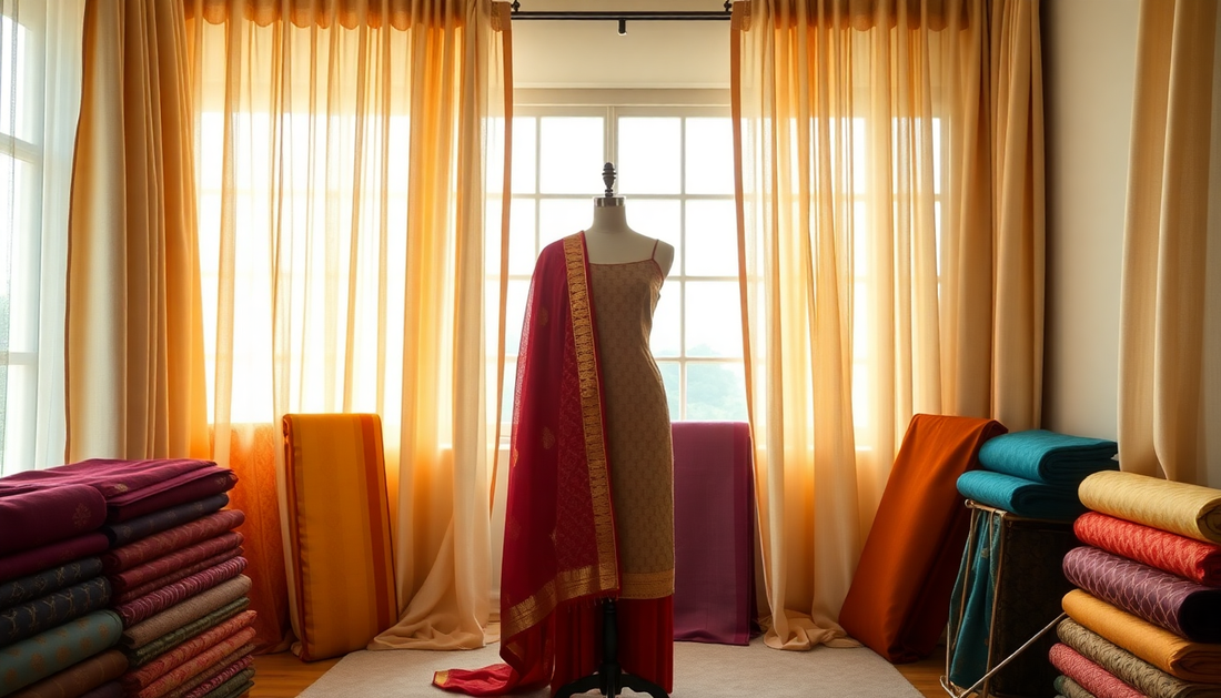 Unveiling the Timeless Elegance of Chanderi Suit Dress Materials at Srishti Textile