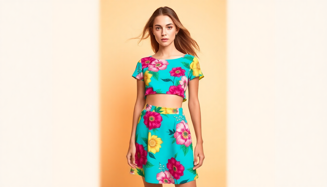 Floral Two-Piece Set: Add a Pop of Color to Your Wardrobe