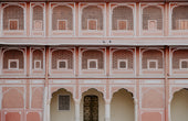 pink painted temple