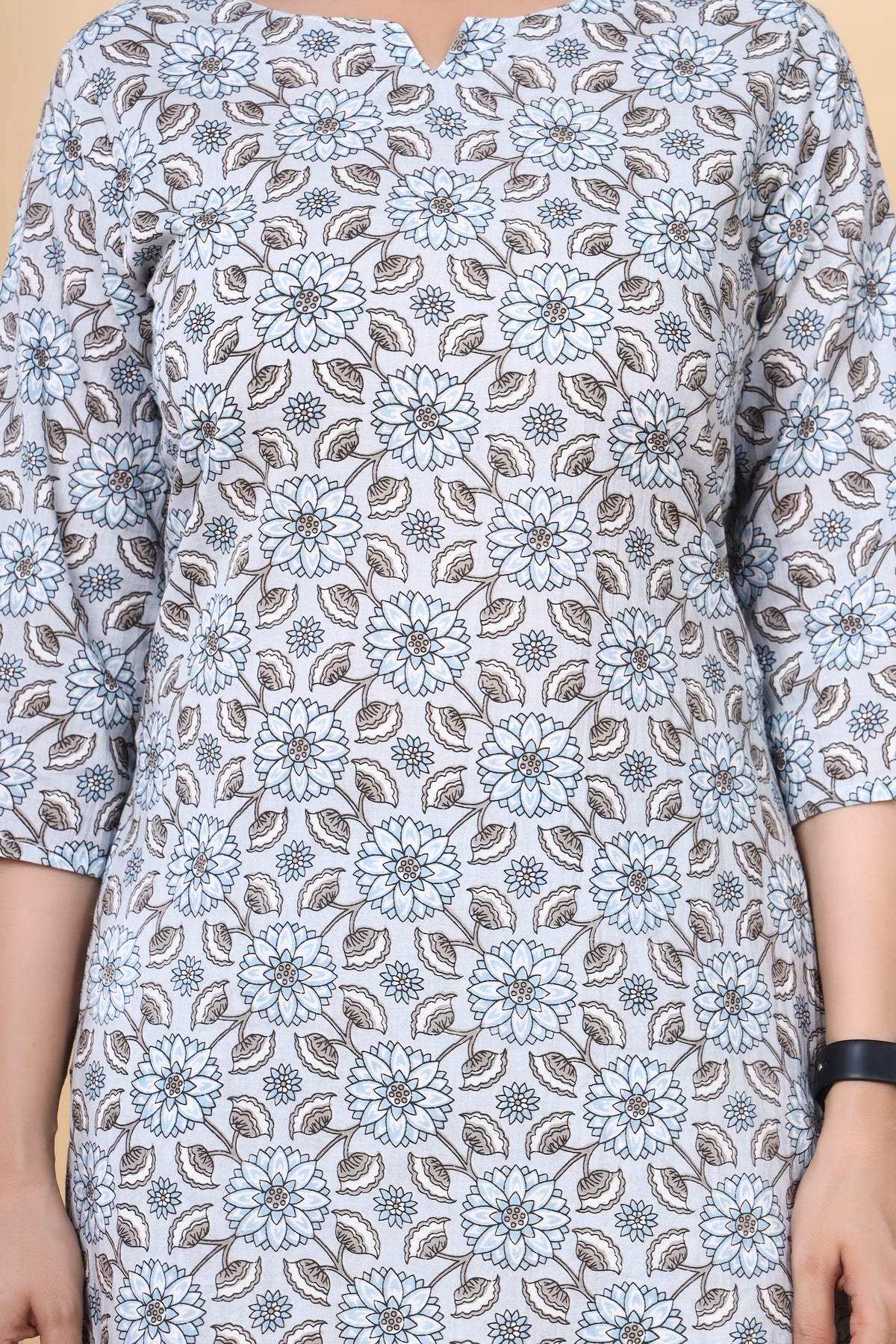 Printed Cotton Co-ord Set – Top & Pant – Blue Grey Floral (Make to Order) Ready to Wear 1-3nNHx-pnaWLCDrCybdrLzo8UYz9hXfj_w2000