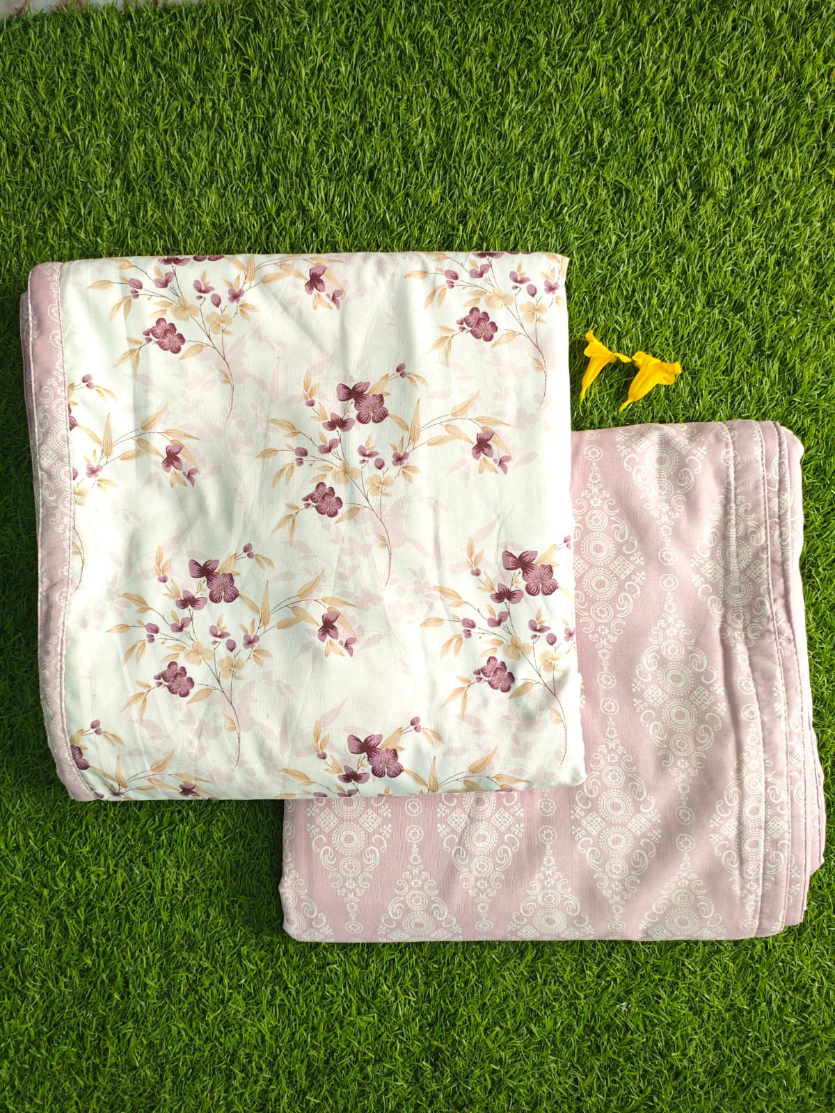 Blush Pink Floral Reversible Single Bed Dohar Pack of 2 58 By 87 Inches Dohar 1-9GcwwDjBR_DF2PW8xG9OGGl_5H1Efj3_w2000
