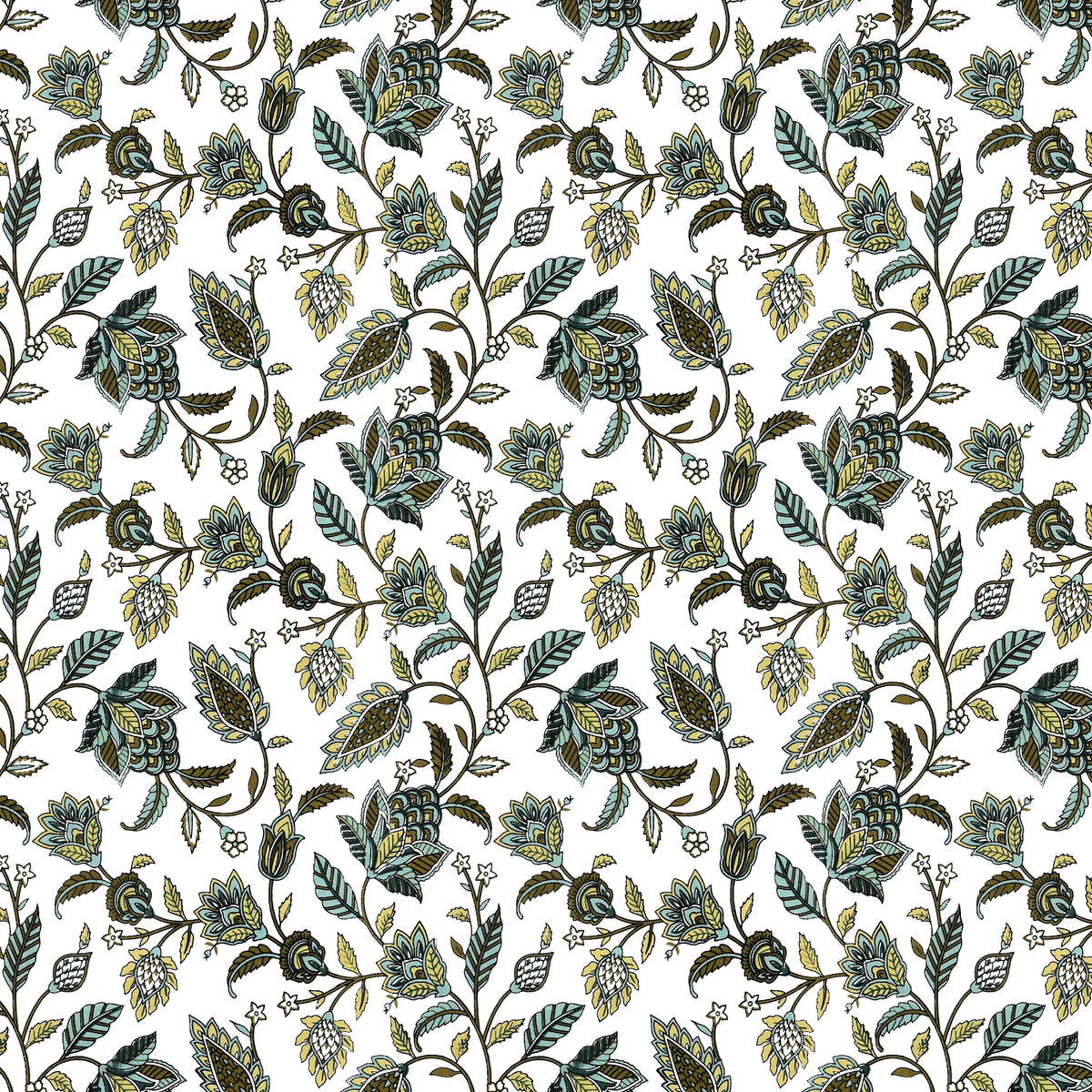 Kalashree Olive Leaf Jaal premium cotton double bedsheet 100x108 with 2 pillow covers – olive green – wholesale Jaipur – view 5