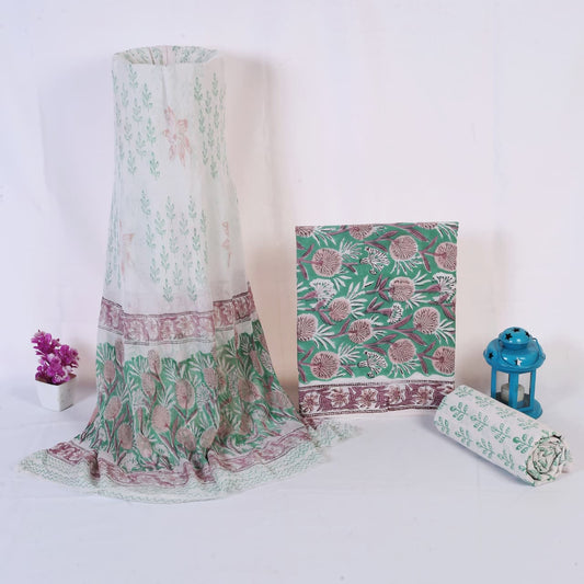Sea Green Floral Hand Block Print Cotton Suit with Chiffon Dupatta – Unstitched 3 Piece Suit Material 10ZlOMKiN1MMOeltmdOGvkXXwxGpgMhsG_w2000