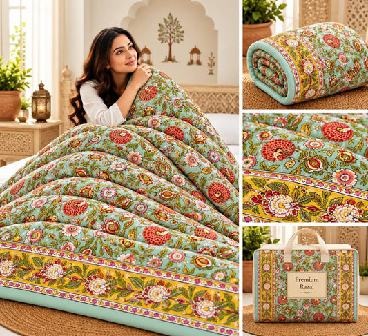 Olive Rust Floral Jaipuri Mulmul Razai – Reversible, Cotton Filled Razai 12bfhzsS8ZZtz3GrTpNguq7UpLAFMQT73_w2000