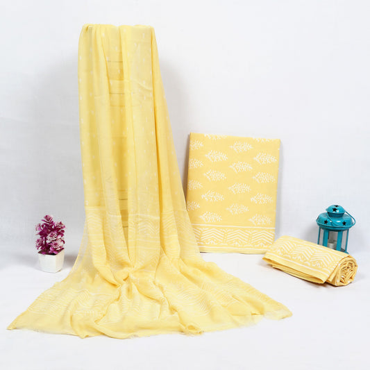 Gulnaar Lemon Buta Hand Block Print Cotton Suit with Chiffon Dupatta – Unstitched 3 Piece Suit Material 14LODY3BxoZw0AKoo-1Bgkacbz0oJYStH_w2000