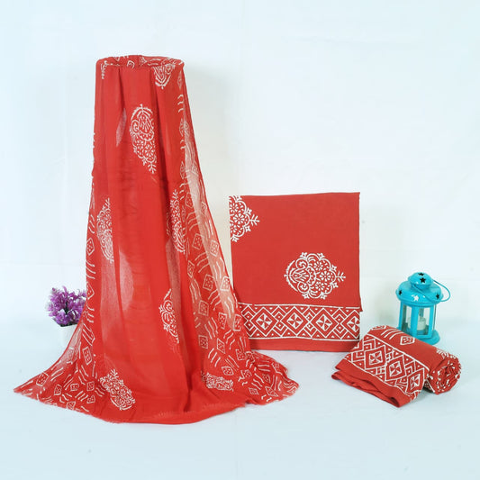 Red Paisley Buta Hand Block Print Cotton Suit with Chiffon Dupatta – Unstitched 3 Piece Suit Material 14ZJCB6oiySOsAPn0gV0ryzRTrj8ZQBxU_w2000