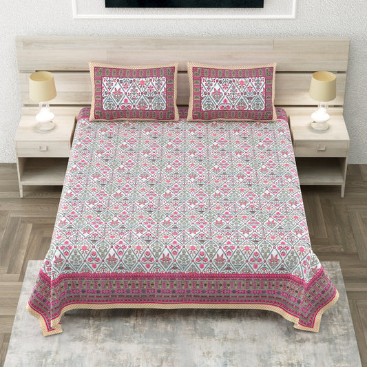 Avantika Maroon Floral Jaal Cotton King Bedsheet 108x108 With 2 Pillow Covers Bedsheet 17KJIlJGIjslhgE6Ne25ILy3W5WoaZIru_w2000