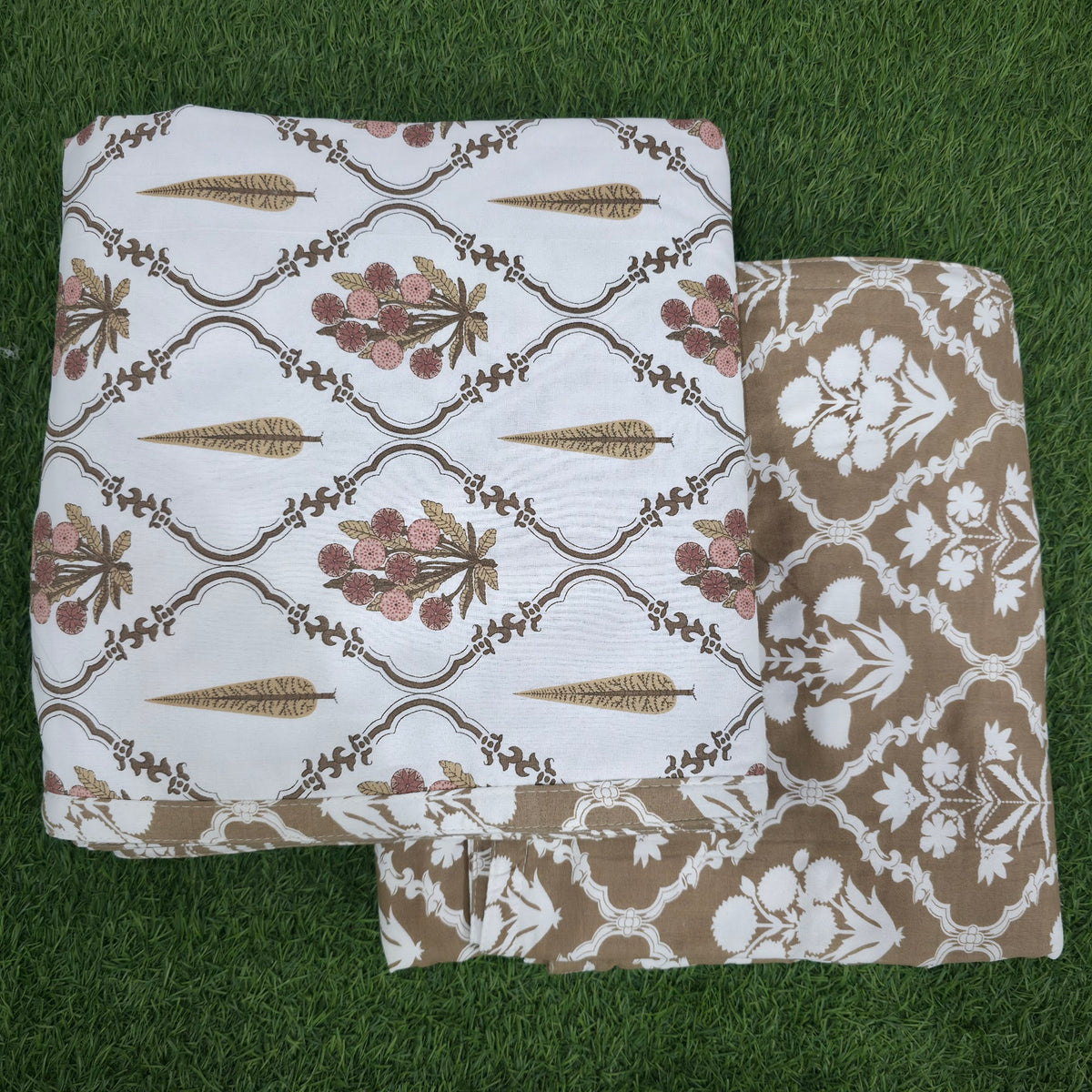 Tan Diamond Buta Jaal Reversible Single Dohar – Pack of 2 (58x87 in) Dohar 18_sMr7quGc5zg9SXrEY3D51xghTUXOFR_w2000